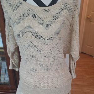 Elegant Cream Knit Sweater
